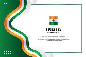 fondo de diseño del día de la independencia de india para el momento de saludo vector