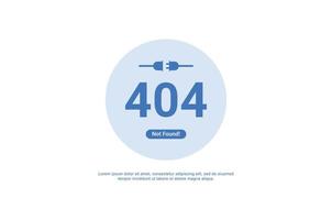 Page Not Found 404 Design Banner For Digital Media vector