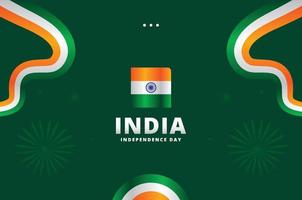 India Independence Day Design Background For Greeting Moment vector