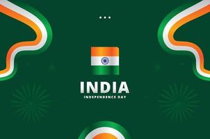 India Independence Day Design Background For Greeting Moment vector