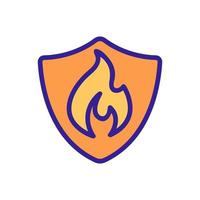 flammable material icon vector. Isolated contour symbol illustration vector