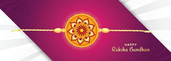 Happy raksha bandhan festival card banner design vector