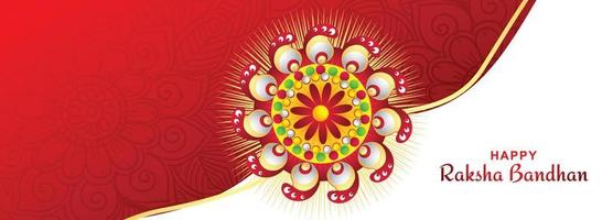 Indian festival raksha bandhan wishes card celebration banner design vector