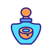 coconut aromatic perfume flask icon vector outline illustration