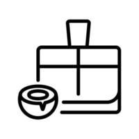 coconut perfume icon vector outline illustration