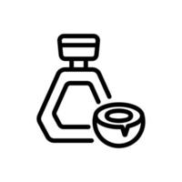 coconut gel bottle icon vector outline illustration