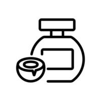 coconut cosmetic aroma liquid icon vector outline illustration