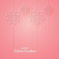 Hindu festival raksha bandhan card background vector