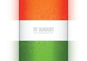 Tricolor indian flag celebration creative card design vector