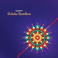 ilustración de fondo de tarjeta de felicitación de raksha bandhan vector