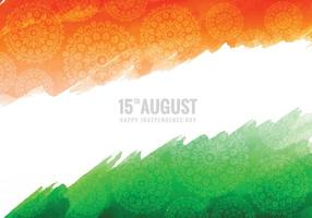 celebración del día de la república india el 15 de agosto textura de la bandera india vector
