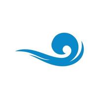 Water wave logo and Sea wave logo or beach water waves, with vector design concept.