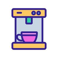 Coffe mashine icon icon vector. Isolated contour symbol illustration vector