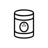 vector de icono de leche de coco. ilustración de símbolo de contorno aislado