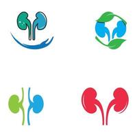 Ilustración de vector de logotipo de riñón