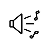 music sound icon vector outline illustration