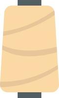 Thread coil semi flat color vector object. Sewing material. Textile on spool. Full sized item on white. Tailoring simple cartoon style illustration for web graphic design and animation