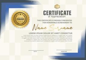 Modern certificate template background. vector illustration