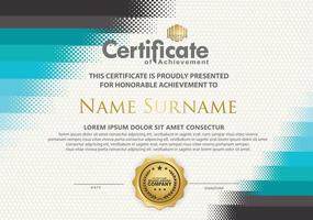 Modern certificate template background. vector illustration