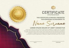 Modern certificate template vector