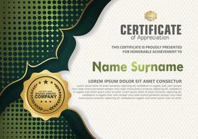 Modern certificate template vector