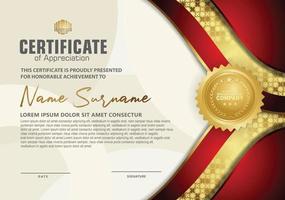 Modern certificate template vector