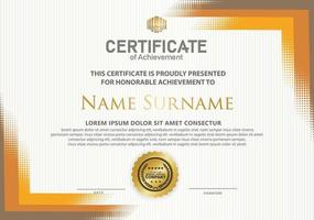 Modern certificate template background. vector illustration