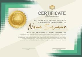 Modern certificate template background. vector illustration