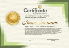 Modern certificate template background. vector illustration