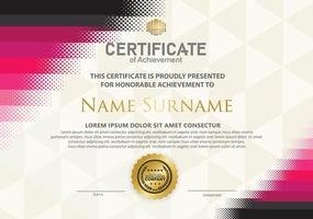 Modern certificate template background. vector illustration