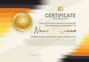 Modern certificate template background. vector illustration