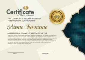 Modern certificate template vector