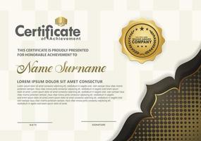 Modern certificate template vector