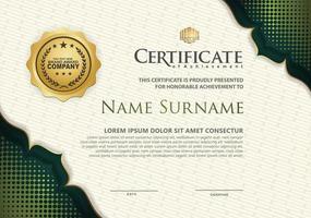 Modern certificate template vector