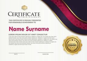 Modern certificate template vector