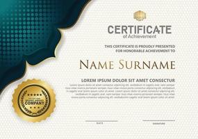 Modern certificate template vector