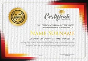 Modern certificate template background. vector illustration