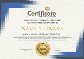 Modern certificate template background. vector illustration