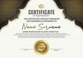 Modern certificate template vector