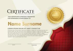 Modern certificate template vector