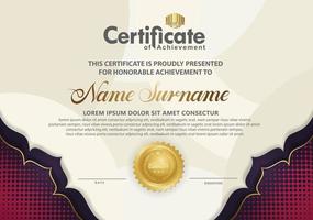 Modern certificate template vector