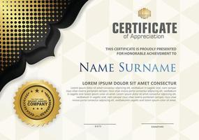 Modern certificate template vector