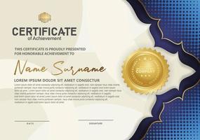 Modern certificate template vector