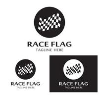 race flag icon logo vektor template vector