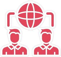 International Relations Icon Style vector