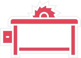 Table Saw Icon Style vector