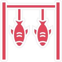 Fish Stringer Icon Style vector