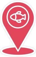 Fishing Destinations Icon Style vector