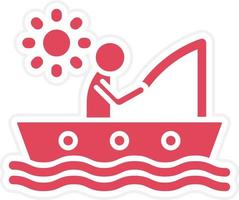 Fishing Holiday Icon Style vector