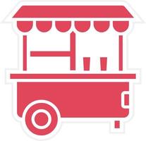 Popcorn Stall Icon Style vector